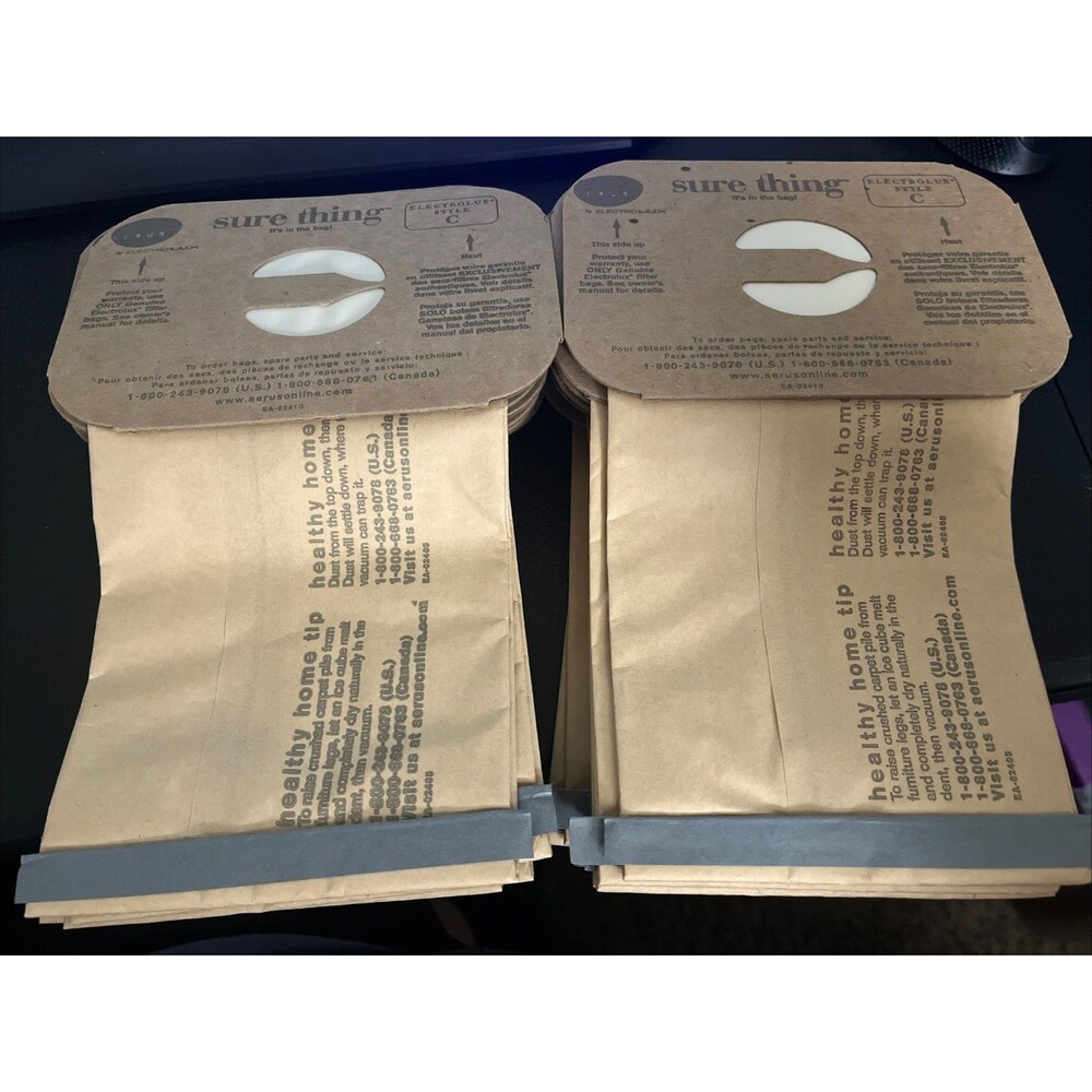 Home Solutions Electrolux Aerus Style C Vacuum Filter Bags 18 Pack New Open Box